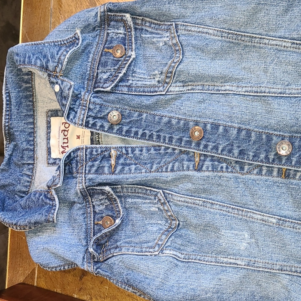 MUDD denim vest, M